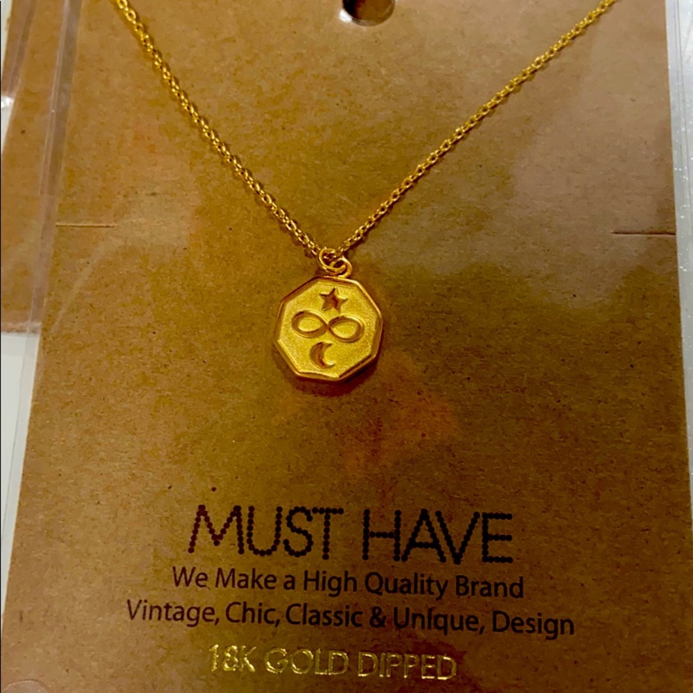 16inch 18k gold dipped necklace.